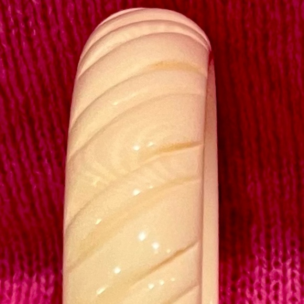 Faux Ivory Bangle Bracelet - Picture 14 of 16